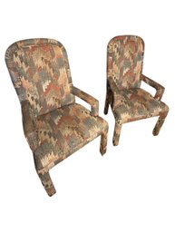 Contemporary Upholstered Pair Of Chairs (LR)
