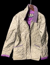 Barbour Green Quilted Jacket Size Large