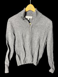 Neiman Marcus Cashmere Quarter Zip Sweater Size Small