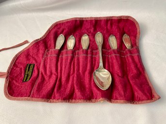 R Strickland Silver Plates Spoons 6