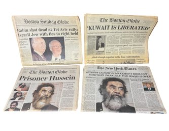 Historical Newspapers With Middle Eastern Covers 4pc A (LR)