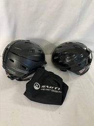 Giro Snowboarding Helmet And A Smith Vantage Helmet