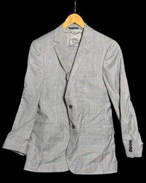 Vitale Barberis Canonico Italian Gray Striped Suit 2pc