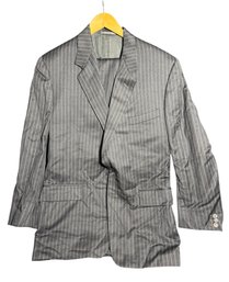 Corneliani Italian Black Striped Suit 2pc