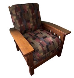 Mission Oak Amish Solid Wooden Lounge Chair (BR2)