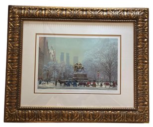 Alexander Chen(1952-) Central Park South Seriolithograph In Ornate Frame (E)