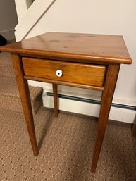 Small Wood Table With Drawer (B)