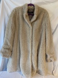 Kenneth Cole Off White Coat 2X