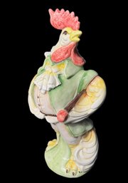 Carraro Italian Large Ceramic Rooster Statue