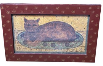 Heatherly Hale Signed & Framed Cat Art Print (LR)