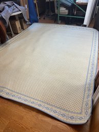 Contemporary Area Rug Blue Yellow And White