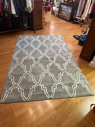 Rug Republic Wool Area Rug Grey And White