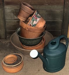 Planters, And A Watering Jug (T)