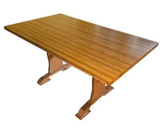 Butcher Block Style Dining Table (K)