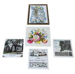 Decorative Tiles & Trivets 5pc (K)