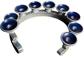 Ceramic Hanukah Menorah (b)