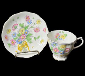 Royal Albert English Bone China Daisy Floral Teacup & Saucer
