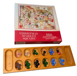 Christmas Jigsaw Puzzle & Mancala Game (A)