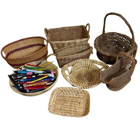 South Carolina Sweetgrass & Woven Wicker Basket Assortment (K)
