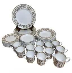 Susie Cooper Venetian 52pc Fine Bine China Dishes (K)