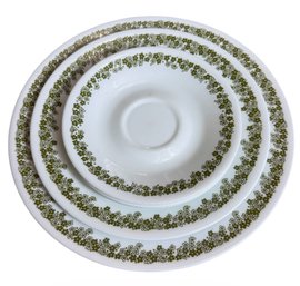 Corelle Green Crazy Daisy Plates 6pc (K)