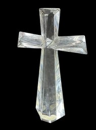 Bohemian Lead Crystal Cross Figurine