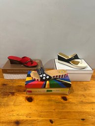 3 Pairs Of Ladies Sandals