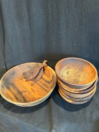 Wood Salad Set