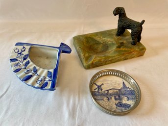 Two Ashtrays & A Coaster  (D)