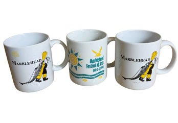 Marblehead Fisherman & Festival Of The Arts Mugs 3pc (K)