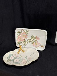 Two Porcelain Trays