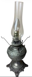 Bradley & Hubbard Ornate Metal Table Lamp Works! (DR)