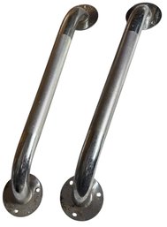 Textured Steel Grab Bar Pair (b)