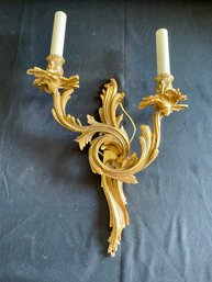 Single Gold Gilded Sconce  (dr)