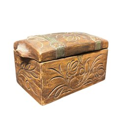 MCM Hand Painted Ceramic Storage Box
