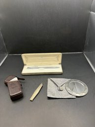 Pen , Pocket Knife ,mirror, Lighter