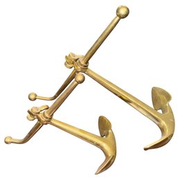 Brass Anchor Paperweight Pair (BO)