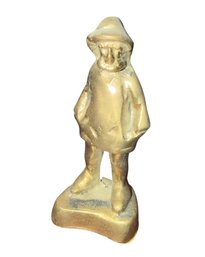 Solid Brass Fisherman Figurine (BO)