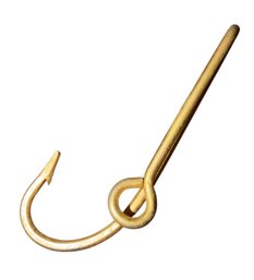Maritime Fish Hook Brass Bookmark (BO)