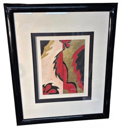 'Missigana' Original Contemporary Acrylic On Paper In Large Frame