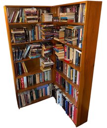 Solid Wooden Six Shelf Bookcase Pair A (L)