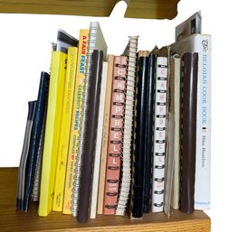 Shelf Full Of Assorted Cookbooks (K)