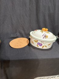 Casserole Dish Royal Worcester Evesham Vale