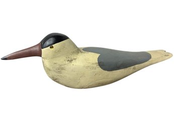 Carved & Painted Wooden Shorebird Decoy (b)