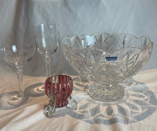 Waterford, Marquis Bowl, Wine Glasses,candle Holder