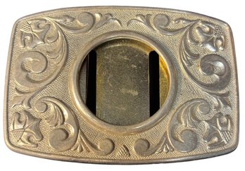 Silver Tone Western Belt Buckle