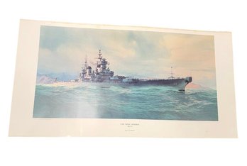 US Navy USS New Jersey Art Print (BO)
