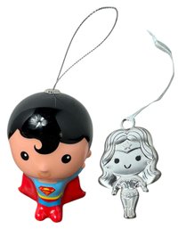 Superman & Wonder Woman DC Comics Ornaments (b)