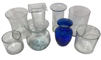 Collection Of Glass Vases 8pc (K)