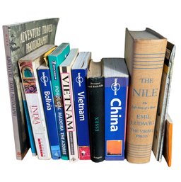 Shelf Full Of Assorted Travel Books B (O1)